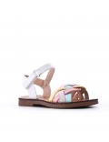 Girl's faux leather sandal