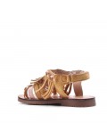 Girl's faux leather sandal