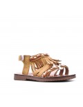 Girl's faux leather sandal