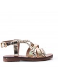 Girl's faux leather sandal