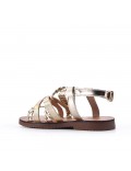 Girl's faux leather sandal