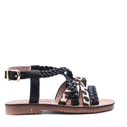 Sandale fille en simili cuir