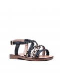 Girl's faux leather sandal