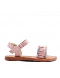 Sandale fille en simili cuir