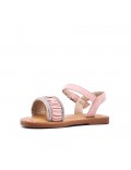 Girl's faux leather sandal