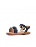 Girl's faux leather sandal