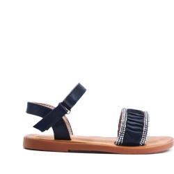 Sandale fille en simili cuir