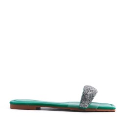 Women's flip flops in imitation leather