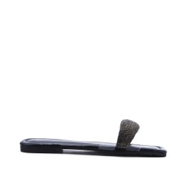 Women's flip flops in imitation leather