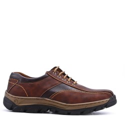 Mocassin en mix matière
