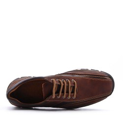 Mocassin en mix matière