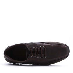 Mocassin en mix matière
