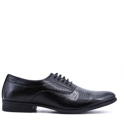 Mocassin en mix matière