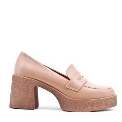 Derby in faux leather for women