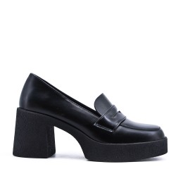 Derby in faux leather for women