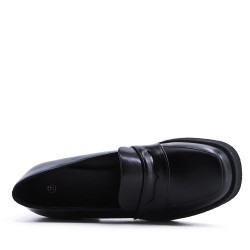 Derby in faux leather for women