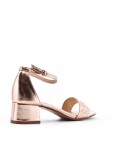 Faux leather heeled sandal