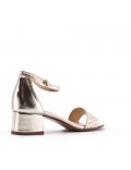 Faux leather heeled sandal