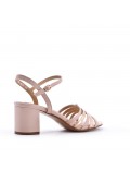 Faux leather heeled sandal