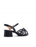 Faux leather heeled sandal