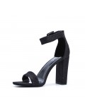 Faux leather heeled sandal