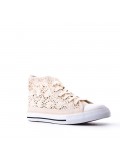 Basket material mix with lace for women