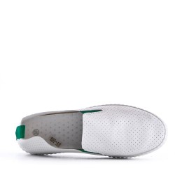 Basket mix matière à lacet pour femme