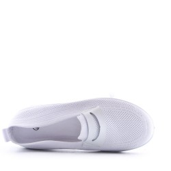 Basket mix matière pour femme