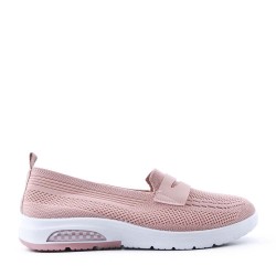 Basket mix matière à lacet pour femme