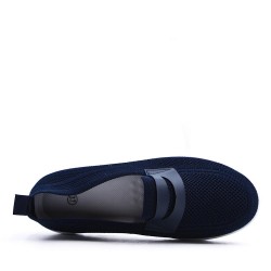 Basket mix matière pour femme