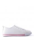 Women's faux leather sneaker