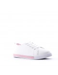 Women's faux leather sneaker