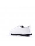 Women's faux leather sneaker