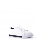 Women's faux leather sneaker