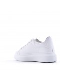 Women's faux leather sneaker