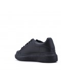 Women's faux leather sneaker