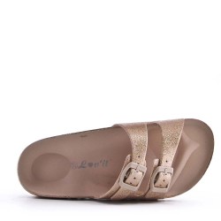 Slip en materiales mixtos para mujer