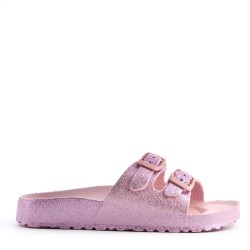 Slip en materiales mixtos para mujer
