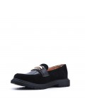 Faux leather derby