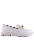 Faux leather derby