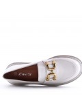 Faux leather derby