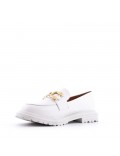Faux leather derby