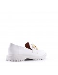 Faux leather derby