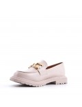 Faux leather derby