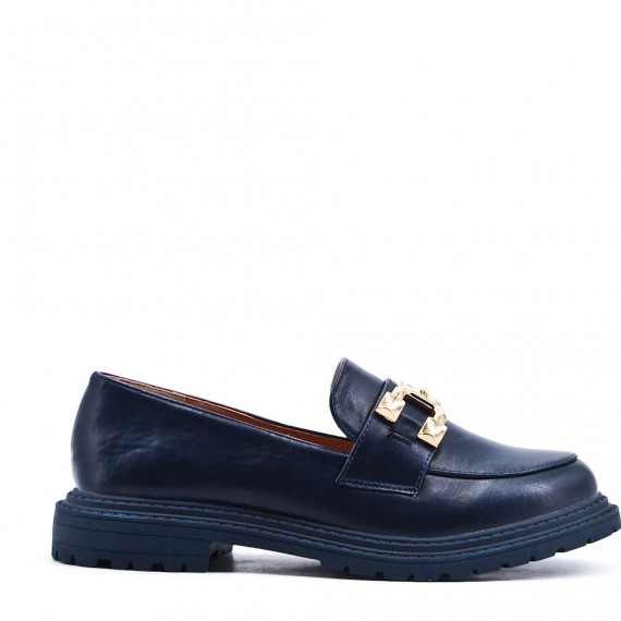 Faux leather derby