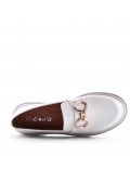 Faux leather derby