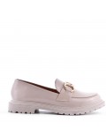 Faux leather derby