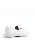 Faux leather derby