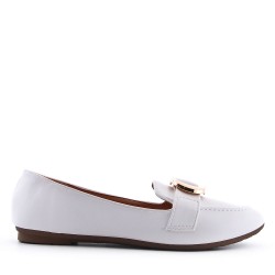 Mocassin en simili cuir pour femme