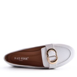 Mocassin en simili cuir pour femme